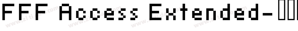 FFF Access Extended字体转换